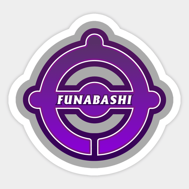 Funabashi - Chiba Prefecture of Japan Sticker by PsychicCat